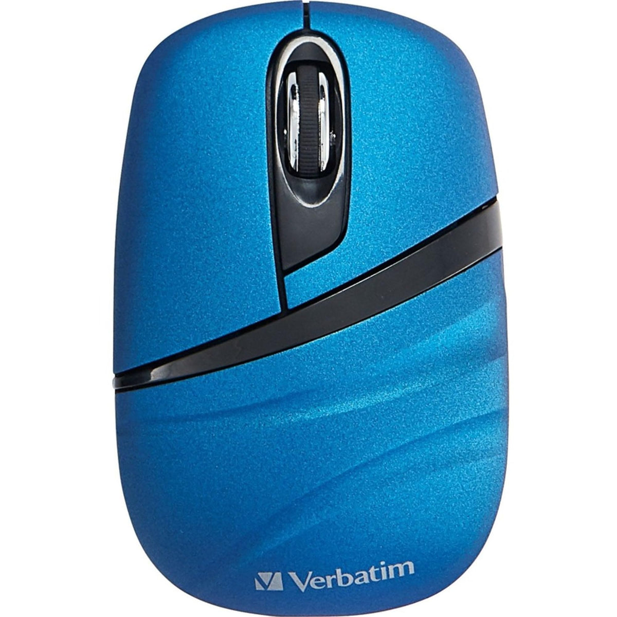 Verbatim 2.4G Wireless Mini Travel Optical Mouse with Nano Receiver for Mac and PC - Blue