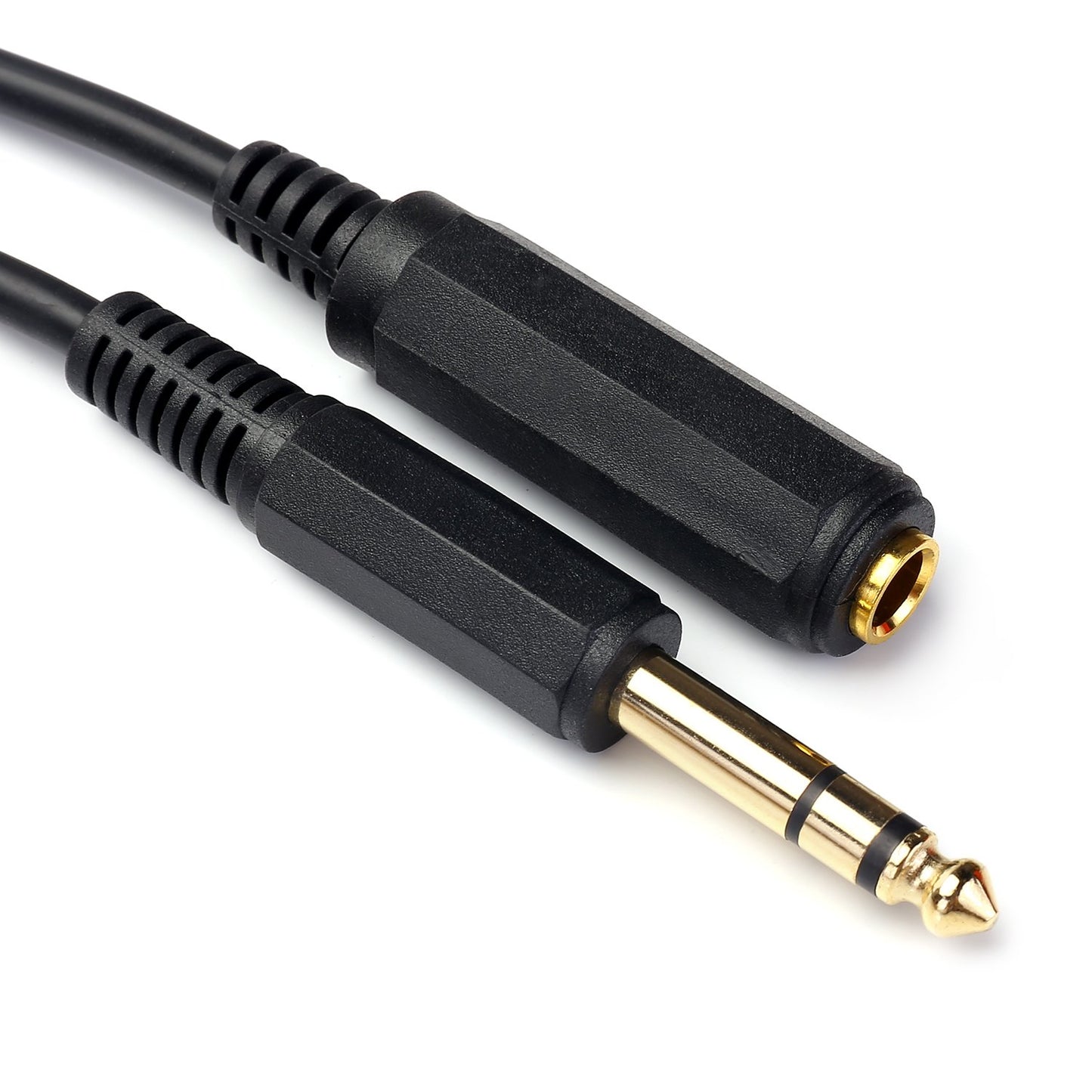 Disino 15FT 1/4 Inch Male to Female Stereo Extension Cable Gold Plated Quarter inch Headphone Extension Cable Cord