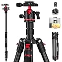 Camera Tripod, Lightweight Travel Outdoor DSLR Tripods Aluminum Tripod/Monopod, 360°Ball Head Detachable, Tripod for iPhone, ipad, DSLR,Tablet