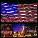 American Flag String Lights, Waterproof Led Flag Net Light, with 420 Super Bright LED, for Yard Garden Decoration, Festival, Holiday, Party