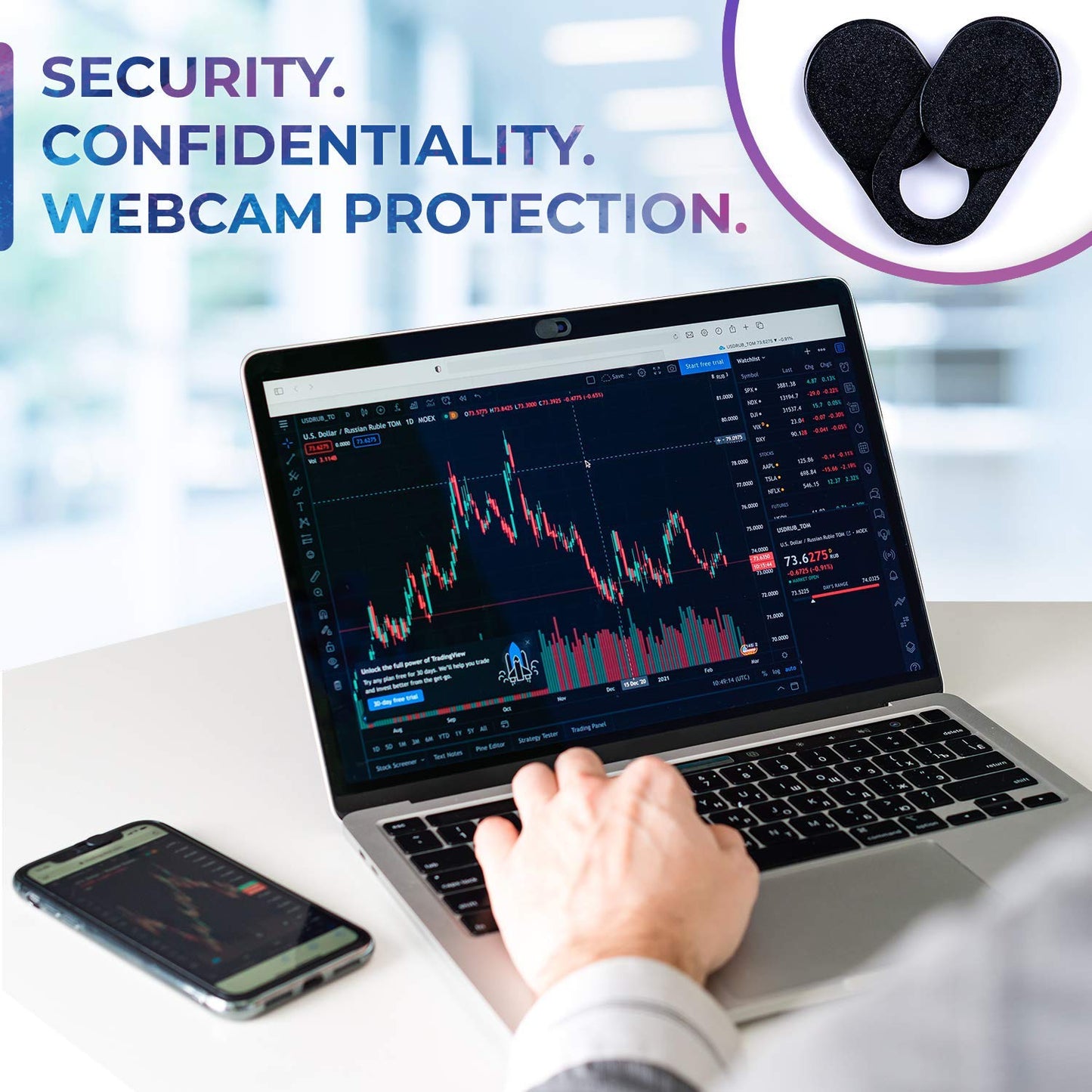 LoveAndCables Webcam Covers Laptop Camera Cover Slide. Privacy Protector for Laptop, Tablet, iP?d, M?cBook, iPh?n? 8/7/6 Plus, iM??, Smartphone
