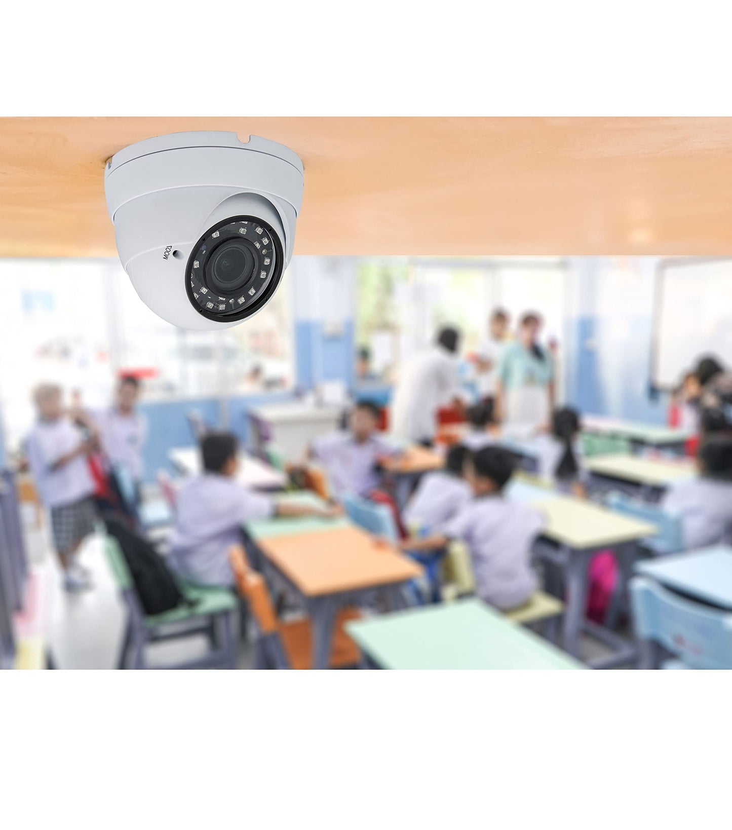 Evertech 1080P HD Outdoor Weatherproof Manual Zoom Lens Night Vision Dome Security Camera