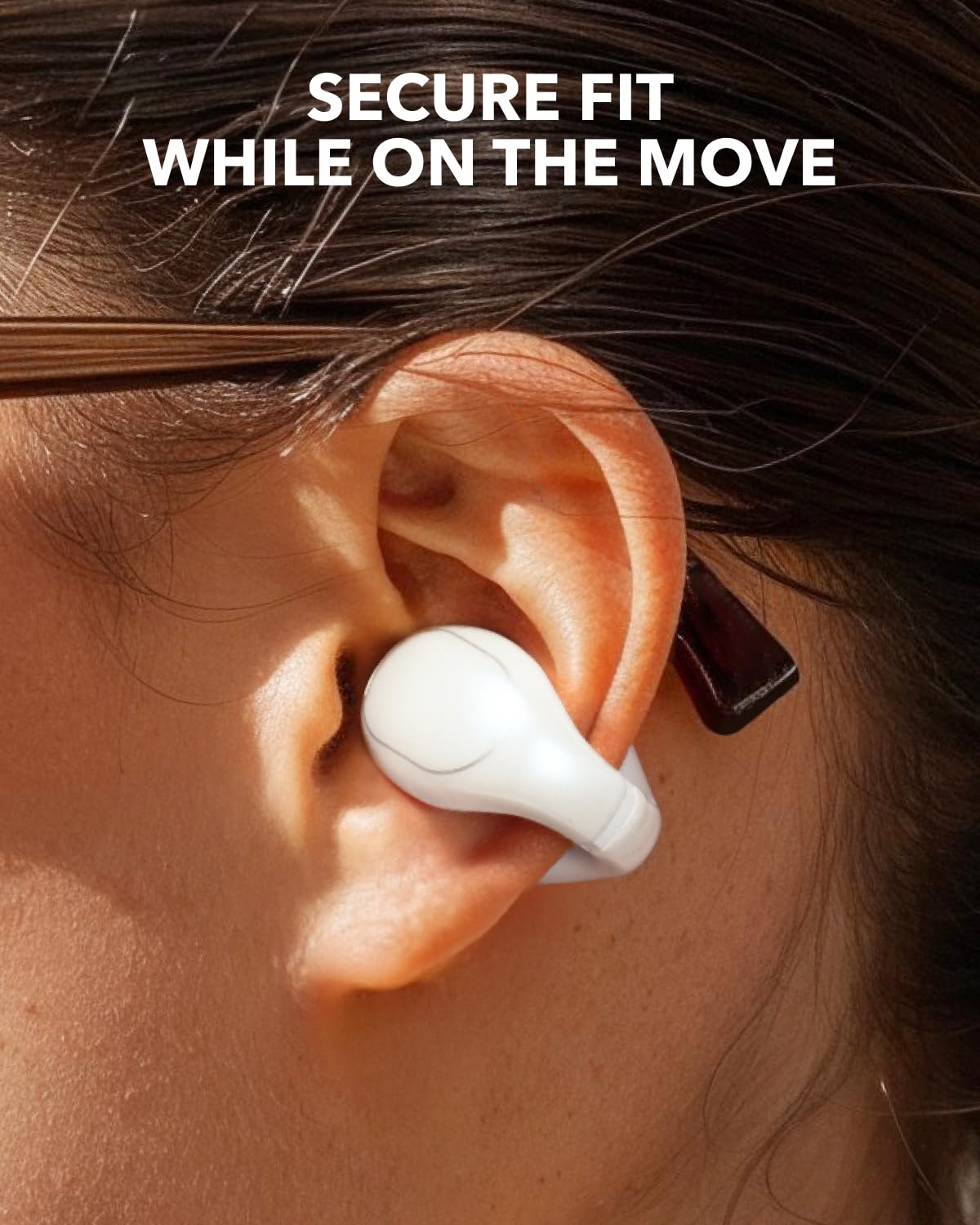 Soundcore C30i by Anker, Open-Ear Earbuds, Clip-On Headphones, Lightweight Comfort, Stable Fit, Firm-Shell Design, Attachable Ear Grips, Big Drivers