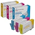 LD Products Remanufactured Ink Cartridge Replacements for HP 910XL High Yield (Cyan, Magenta Yellow, 3-Pack) for use with Printers OfficeJet Pro 8010