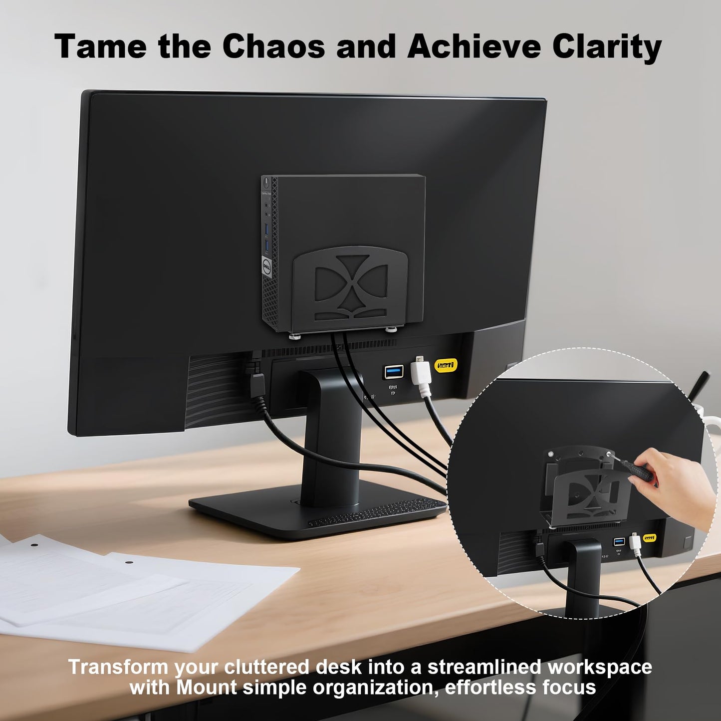 Cable Box Mount,Adjustable Small Device Wall Mount or VESA Mount Behind The Monitor for Streaming Media Player, Switch, WII,Cable Boxes