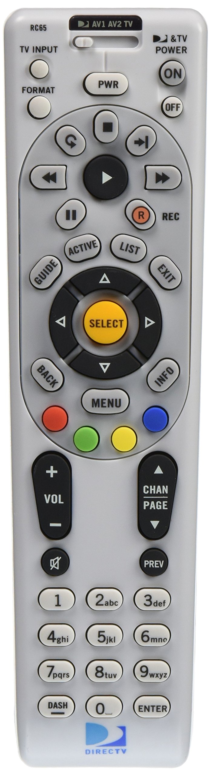 New OEM Replaced RC66X Universal Remote Control Replaces DIRECTV RC-16 RC-23 RC-32 RC-64 RC-65 RC-66 RC65X for HR20 H21 HR24 R22 D12