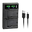 Kastar LTD2 USB Battery Charger for Nikon EN-EL24, EN-EL24a, MH-31, 1 J5, DL18-50, DL24-85 Digital Cameras, 8.4V 800mA Output