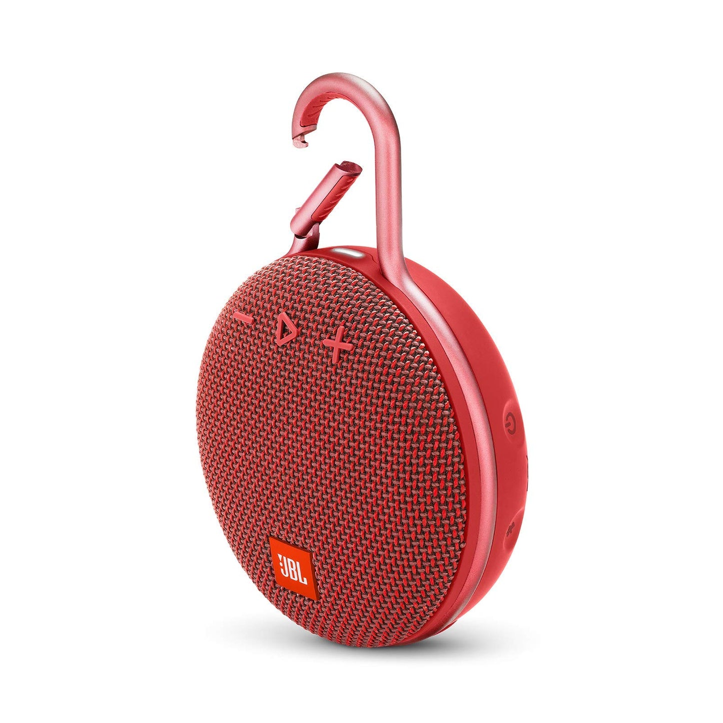 JBL Clip 3 Portable IPX7 Waterproof Wireless Bluetooth - Red (Renewed)