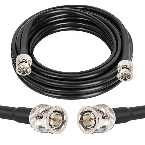 XRDS -RF 12G SDI Cables 15FT, SDI Video Cable 3G/6G/12G 75ohm BNC Male Cable Supports HD-SDI/3G/6G-SDI/4K/8K for Video Security Camera SDI Converter