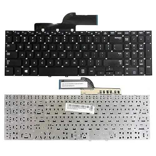 Zahara US Keyboard NO Frame Replacement for Samsung NP550P5C N550P5CL NP355E5C NP355V5C 9Z.N4NSN.01C