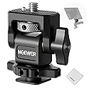 NEEWER Cold Shoe Camera Monitor Mount with Anti Twist 1/4" Screw Compatible with Atomos Ninja V, 5" & 7" Field Monitor, 360° Swivel 180° Tilt