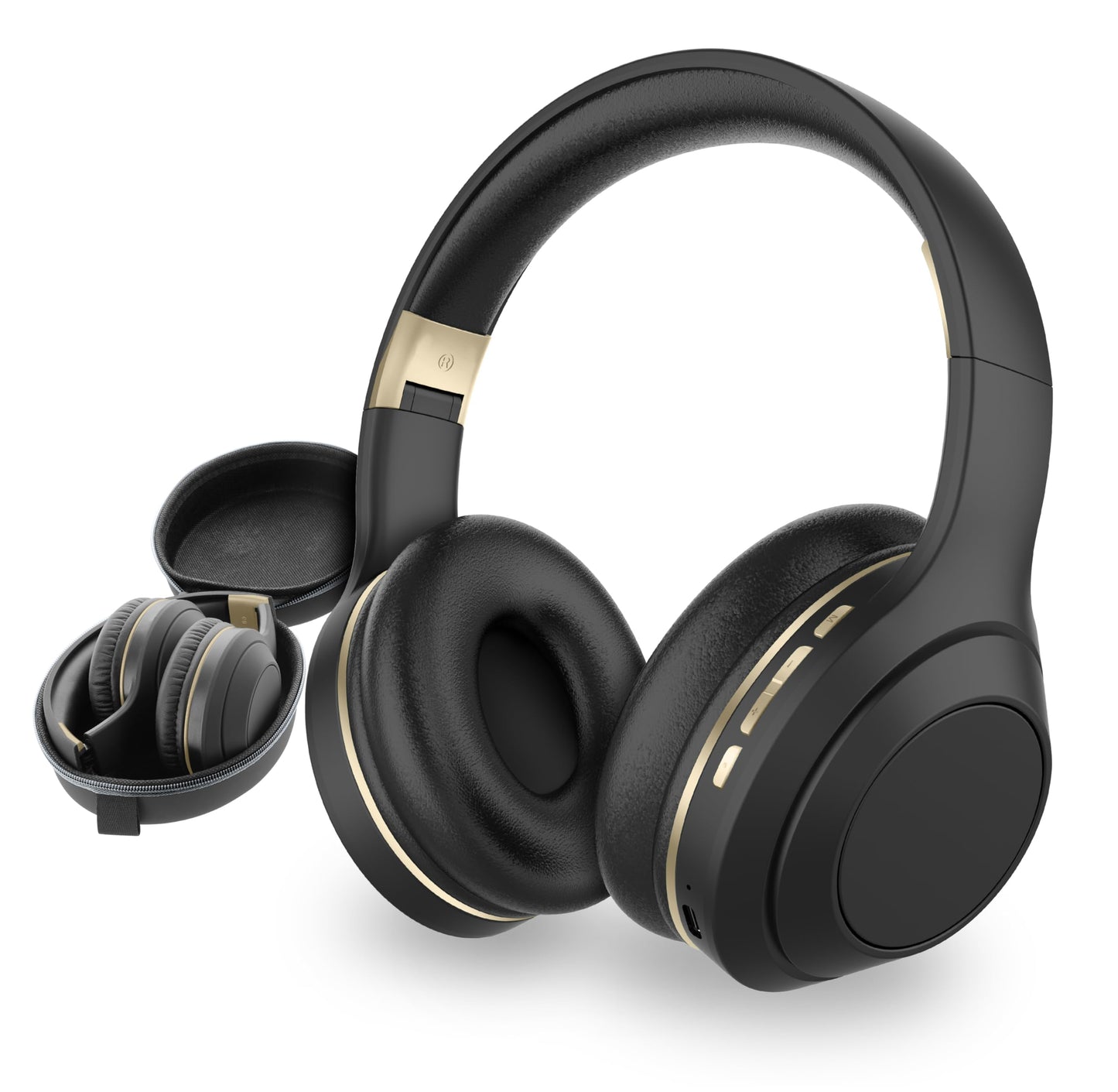 SENTRY OSH Over Ear Bluetooth Wireless Headphones, Active Noise Canceling -20dB Reduction, 22 Hour Battery Life, Control Buttons, Built in Microphone