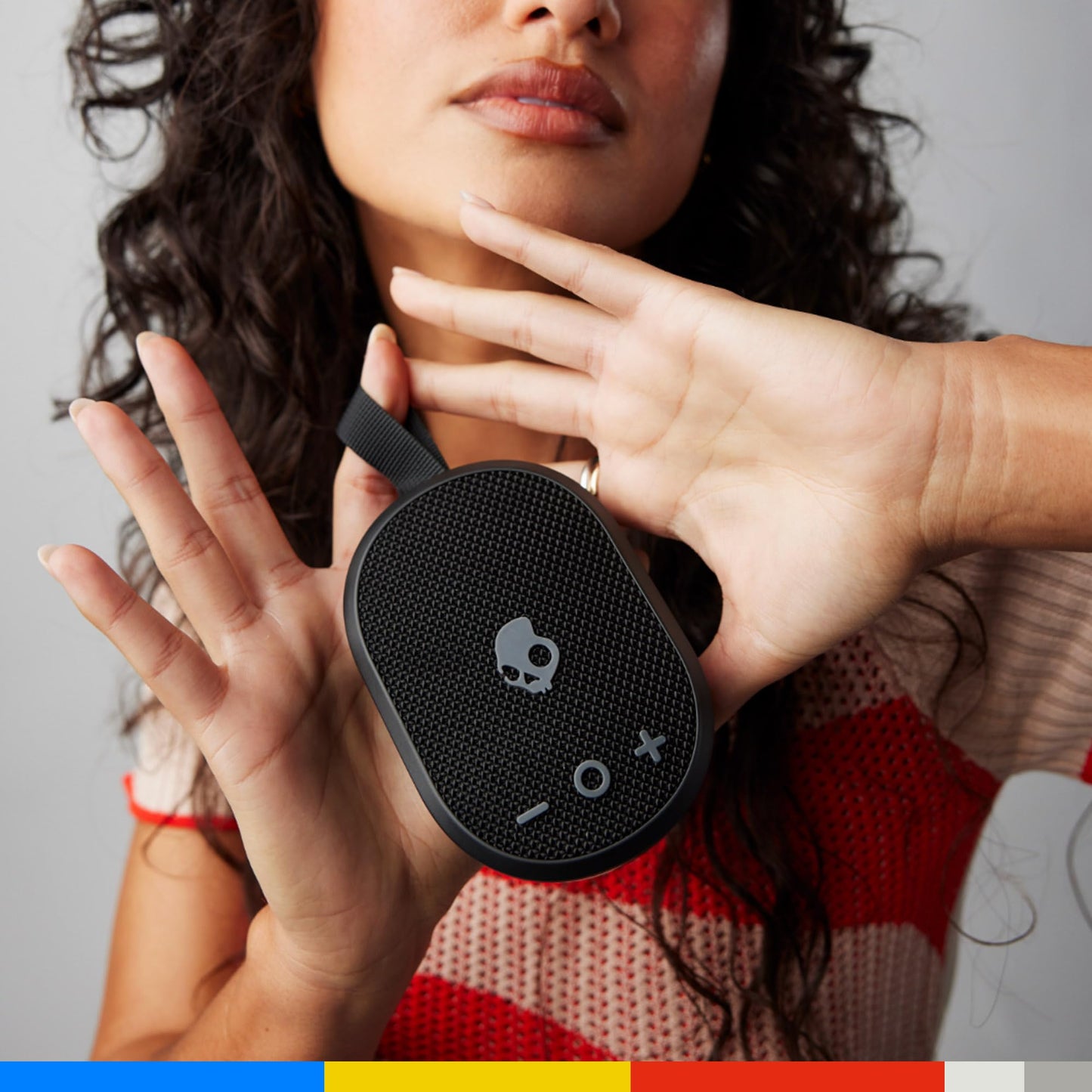 Skullcandy Ounce+ Wireless Bluetooth Speaker - IPX7 Waterproof Mini Portable Speaker with 16 Hour Battery, True Wireless Stereo, and Ballistic Nylon