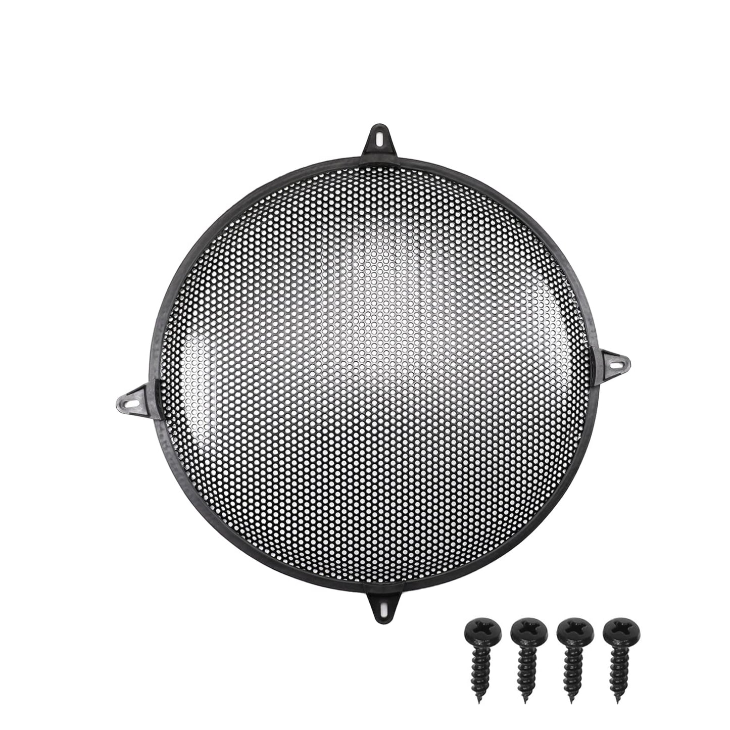 Fielect 2Pcs 15 inch Speaker Grill Cover Car Audio Speaker SubWoofer Grill Speaker Covers Waffle Grill Cover Guard Protector Grille Black