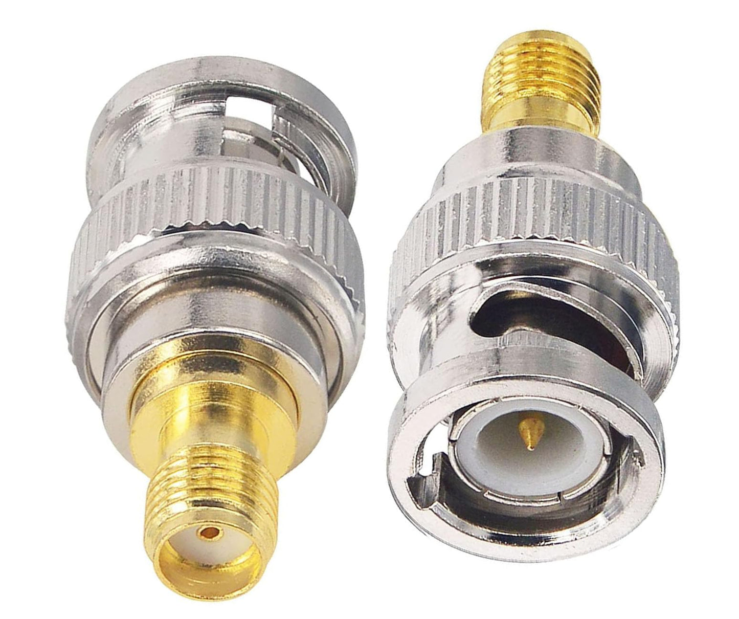 DHT Electronics 2pcs RF coaxial Coax Adapter SMA Female to BNC Male