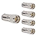 PL259 Coax Connectors, 5-Pack PL-259 UHF Male Clamp Connector PL259 UHF Plug Male RF Coax Connector for LMR400/RG8/RG8U/KMR400/Belden 9913/7D-FB Cable