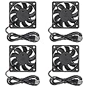 4pcs 6015 Fan 60x60x15mm DC 5V 60mmx15mm Brushless Fan Replacement Ball Bearing 60mm Fan for DIY PC Computer Case Cooling Fan - USB