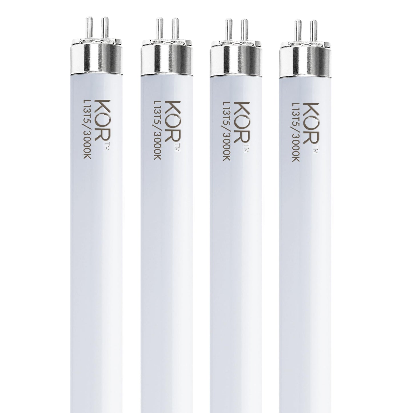 KOR 4-Pack T5 LED Light Bulbs, F13T5 Direct Replacement, 9W, 21 Inch