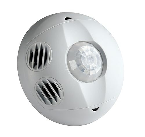 Leviton Ceiling Mount Occupancy Sensor, Multi-Technology, 180 Degree, 500 sq. ft. Coverage, Self-Adjusting, OSC05-M0W, White