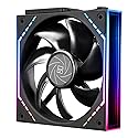 Thermalrlght TL-M12Q Case Fan, CPU Cooler Comes with ARGB Mirror Light Effect,PC PWM Silent Cooling with 2000RPM Speed, Building Blocks Version PC Fan