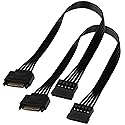 TeamProfitcom SATA Power Extension Cable, 15 Pin SATA Male to Female Extender Power Cable Adapter for Hard Drive Disk HDD, SSD (2 Pack) 24 Inches