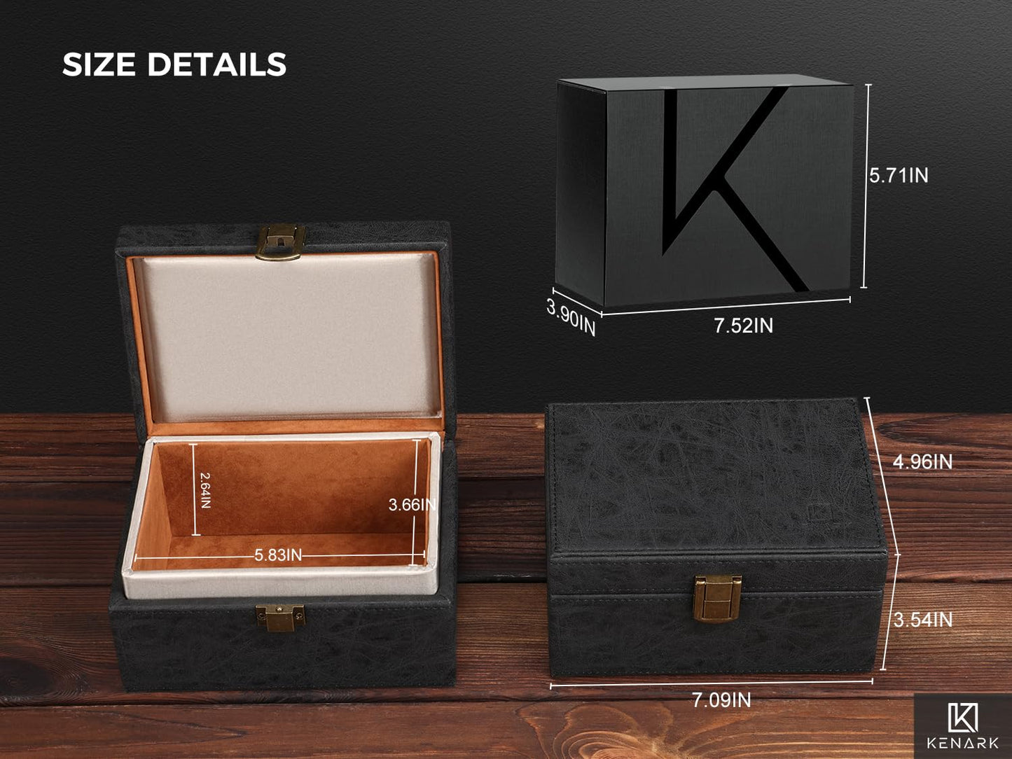 KENARK KK6M-BK Faraday Key Fob Protector Box, Black