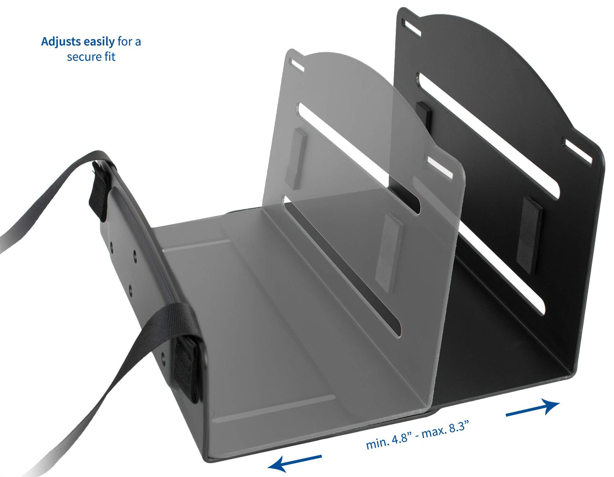 VIVO Black Universal PC Wall Mount with Straps, MOUNT-PC03V