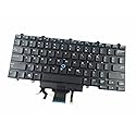 New Laptop Keyboard (Without Frame) Replacement for Dell Latitude E5450 E7450 3340 SG-63020-XUA 0D19TR US Layout Black Color Backlit
