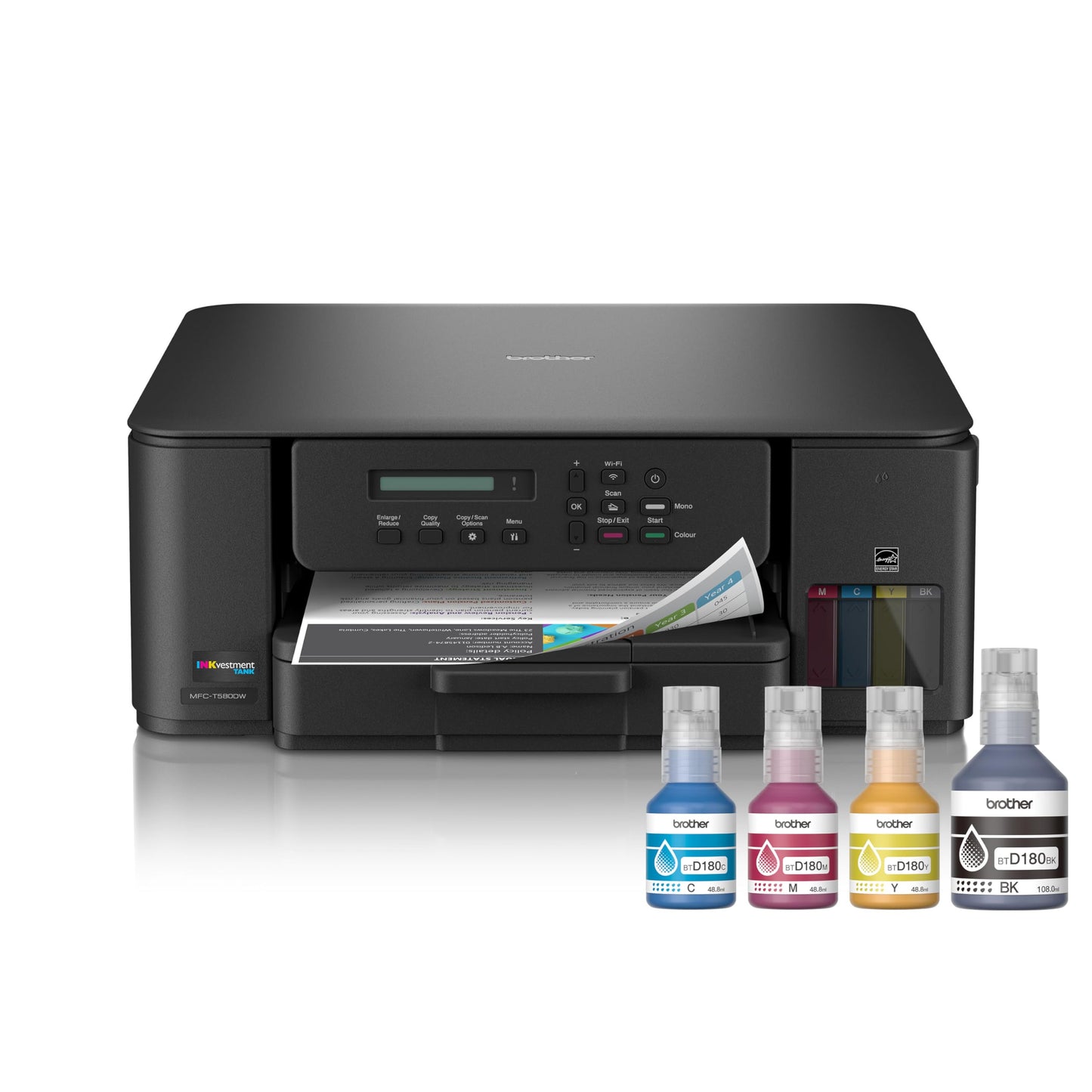 Brother INKvestment Tank 580 Wireless Color Inkjet All-in-One Printer | Includes up to 3 Years of Ink in-Box(1) and 3-Year Limited Warranty(2)
