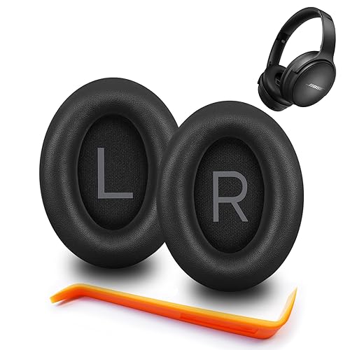 QC45 Ear Pads - Replacement for Bose QuietComfort 45, QC SE Headphones (Black)