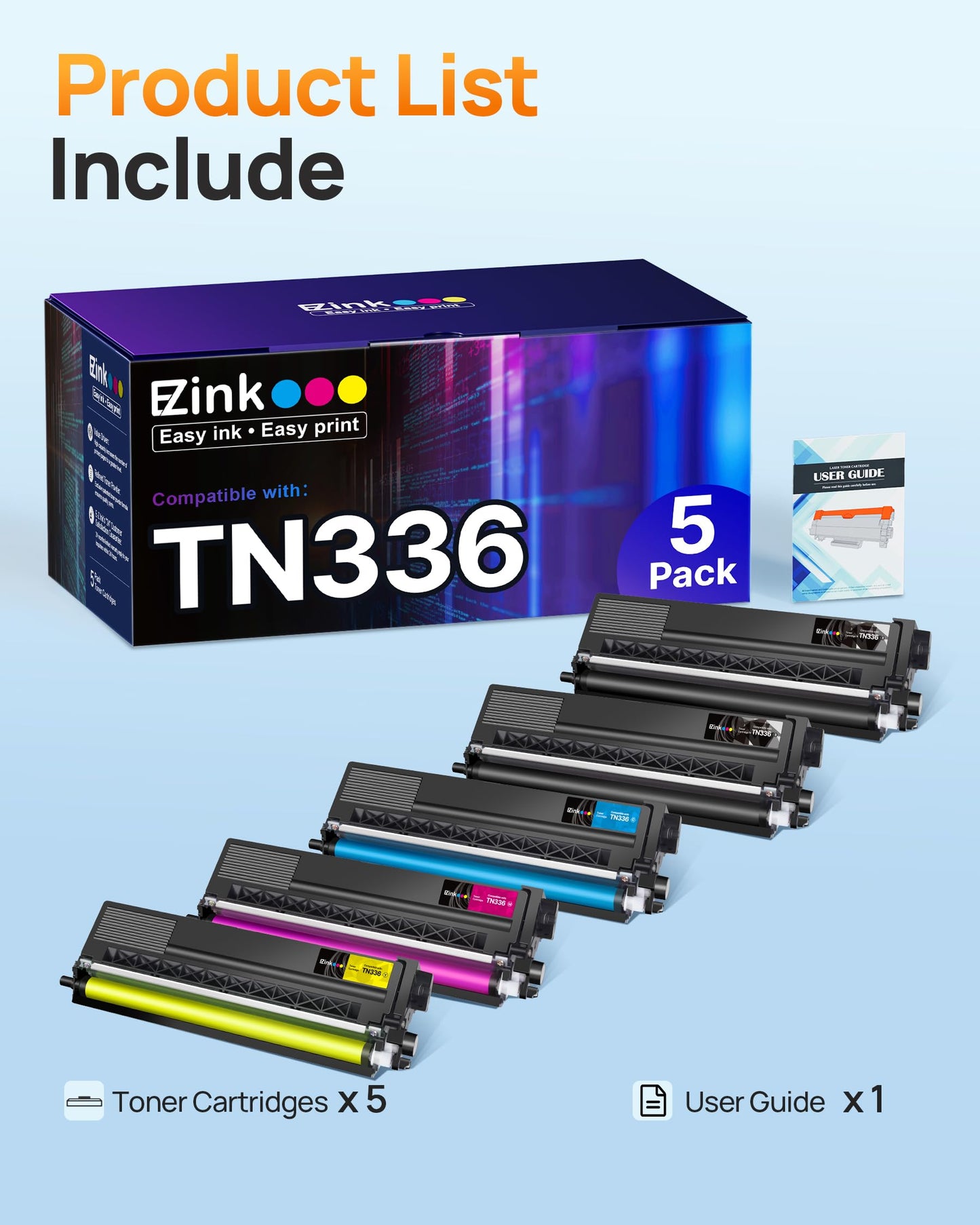 E-Z Ink Compatible TN336 Replacement for Brother TN336 Toner Cartridges