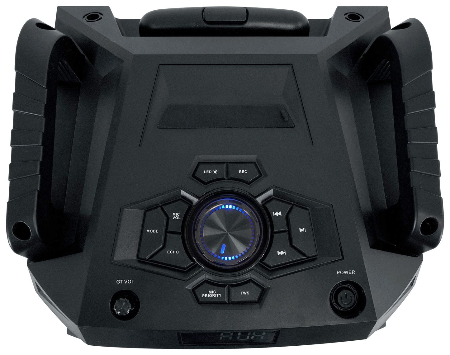 Rockville ROCKNGO 800 10" Portable Bluetooth Speaker, LED Lights, Wheels, Mic Priority, for Parties and Outdoor Events
