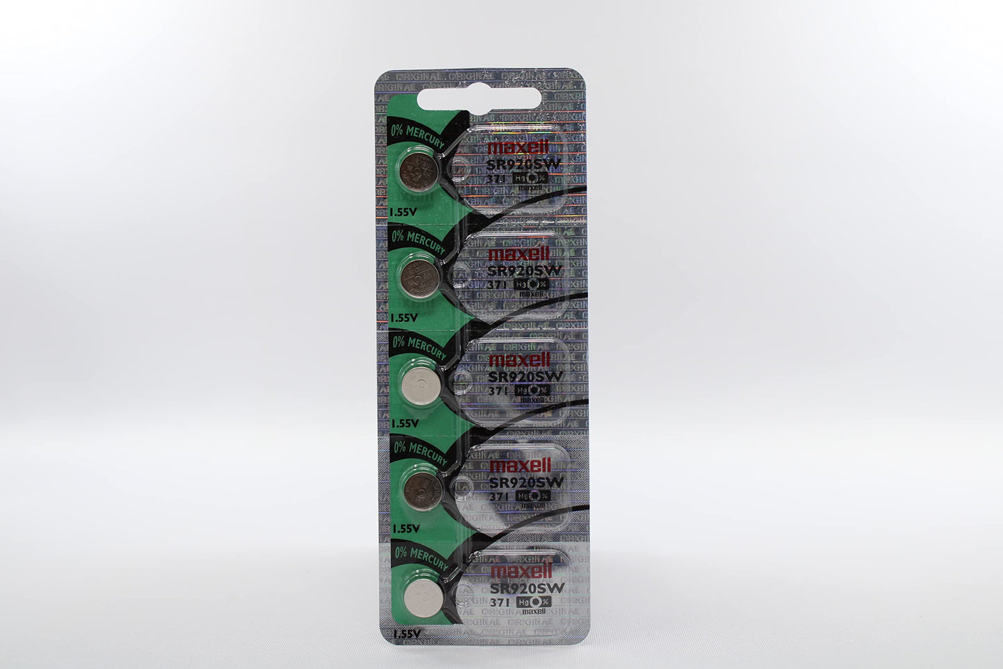 10 Maxell 371 SR920SW AG6 D371 LR920 Batteries, New Hologram Packaging That Guarantees Authenticity