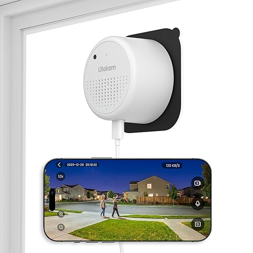 litokam Window Camera 3MP 2K, WiFi6 & 2.4GHz Indoor Cameras for Home Security with Al Color Night Vision, Person/Motion/Sound Detection & Real-Time