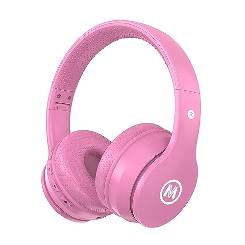 Mokata Headphones Kids Bluetooth 5.4 Wireless Play Time 68H Safe Volume Limit 85/94dB Over-Ear Foldable Headset,Fast Charging,with Aux Cord Built-in…