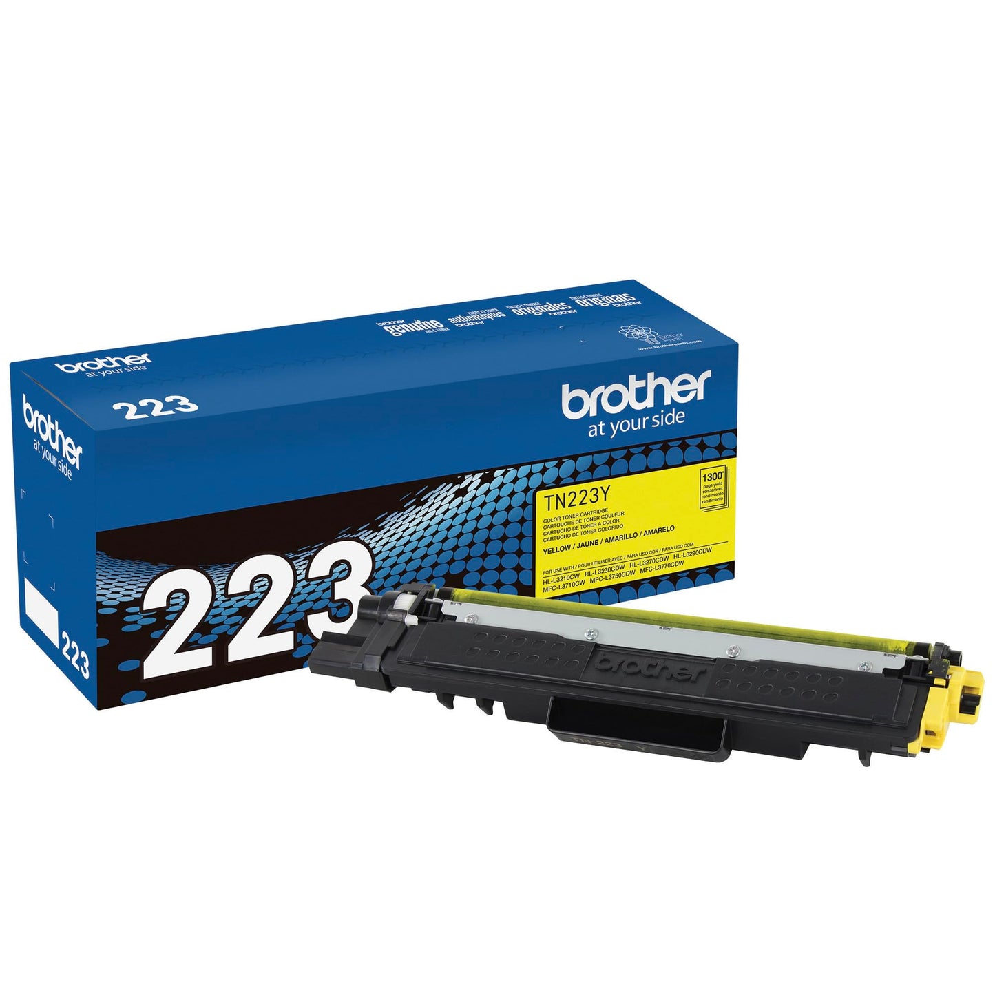 Brother Genuine TN223Y, Standard Yield Toner Cartridge, Replacement Yellow Toner, Page Yield Up to 1,300 Pages, TN223, Amazon Dash Replenishment