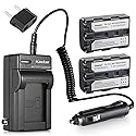 Kastar 2 Pack Battery and Charger Replacement for Sony NP-FM30 NP-FM50 NP-FM55H Battery and Sony DSC-F707 DSC-F717 DSC-F828 DSC-R1 DSC-S30 DSC-S50