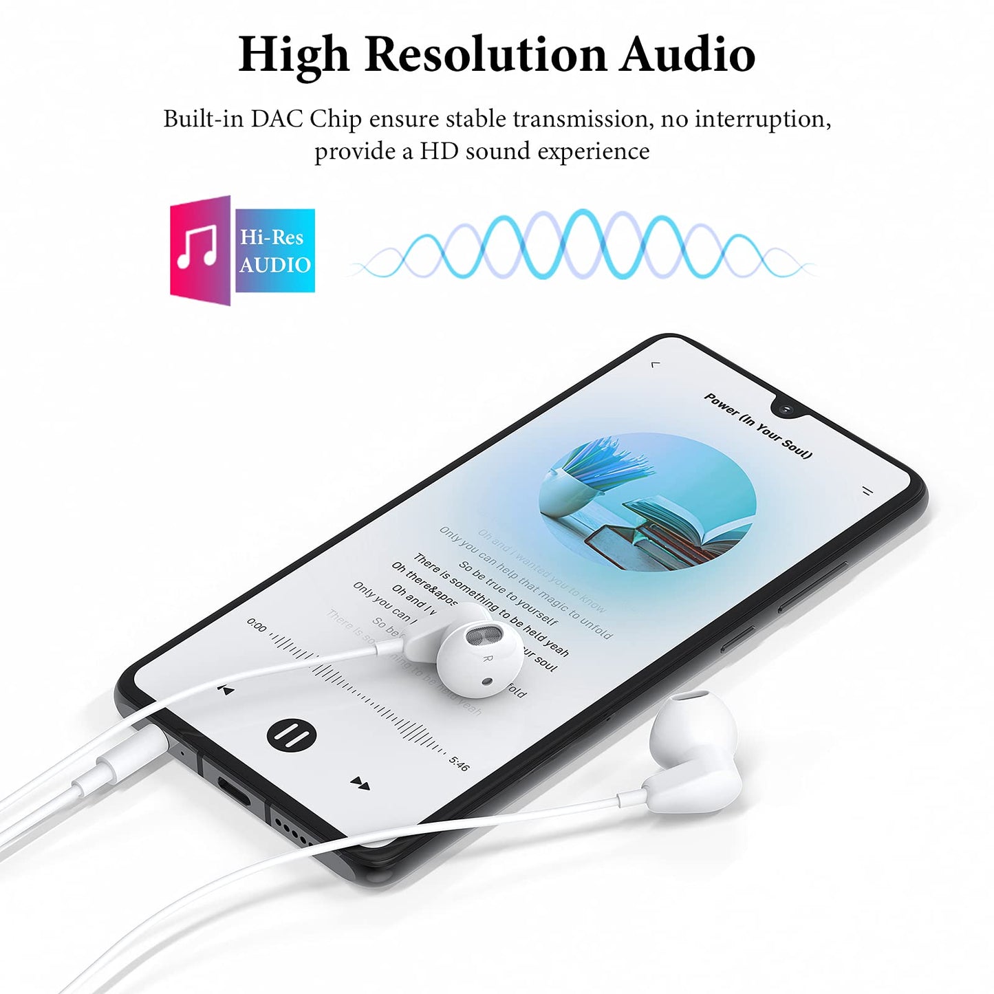 Wired Earbuds Earphones for Samsung Galaxy A15 A14 A13 A12 A11 A20 S9, 3.5mm Wired Headphones with Mic, HiFi Stereo Earphones…