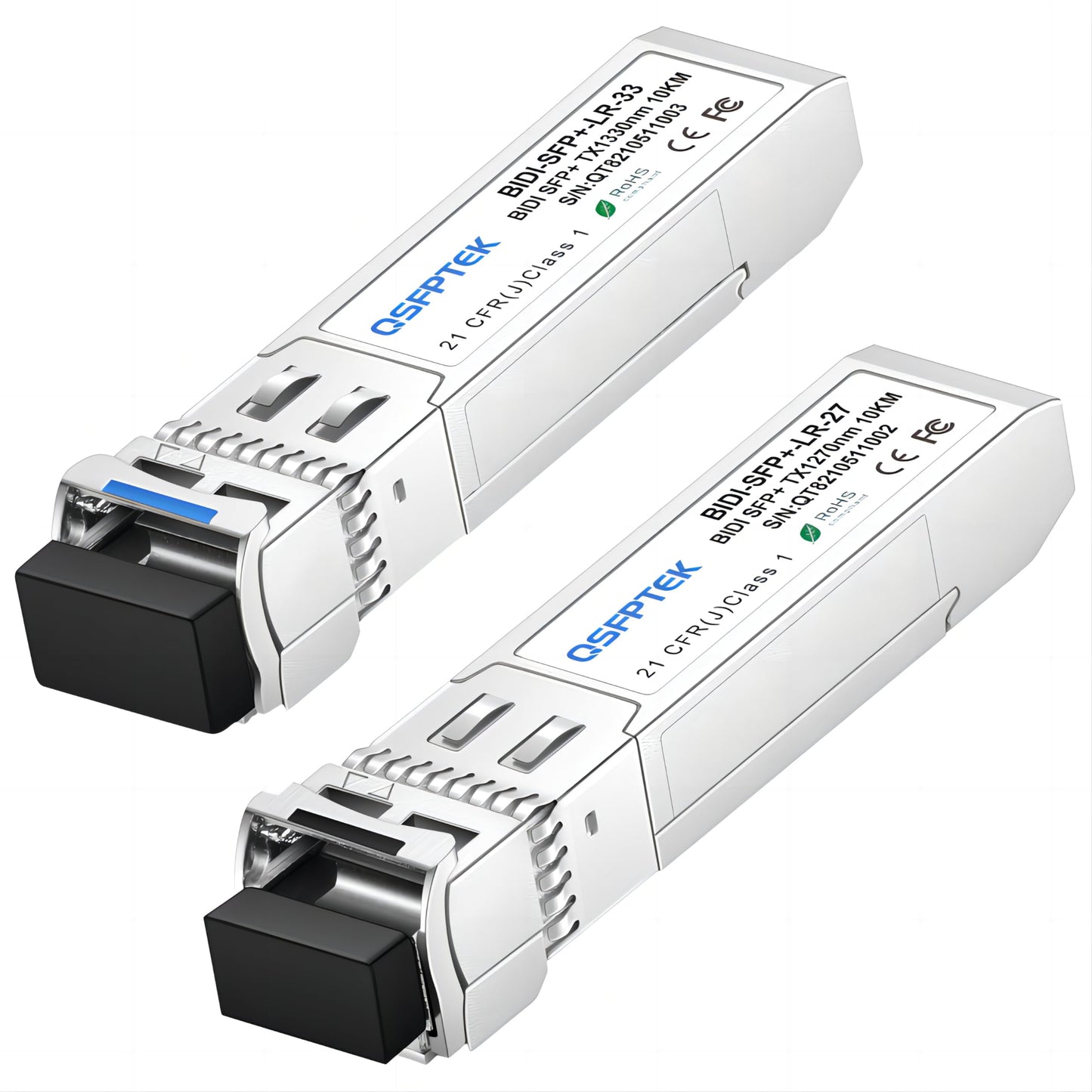 1 Pair 10G SFP+ Bidi Transceivers, SFP Single Mode LC 10g Module, 10Gb Bi-Directional Mini gbic for Cisco SFP-10G-BXD-I (1330nm-TX/1270nm-RX)