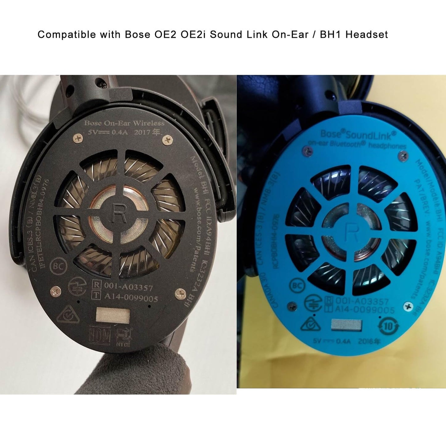 On Ear Pads Cushions for Bose SoundLink OnEar Headset OE2 OE2i SoundTrue BH1 Headphones