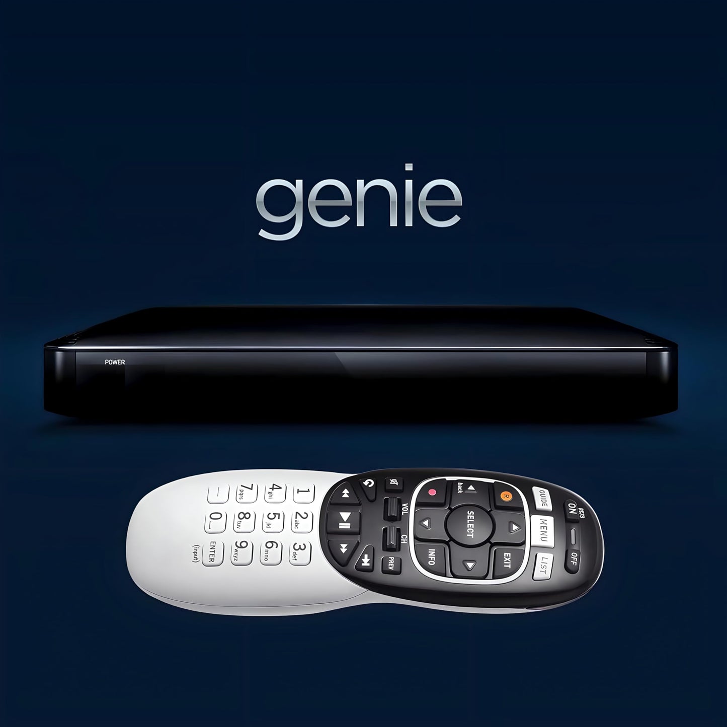 Buck AT&T DirecTV RC73 IR/RF Universal Wireless Genie Remote - DirecTV Remote Control Replacement for HR20, HR21, HR34, HR44, HR54 DVR Satellite Dish