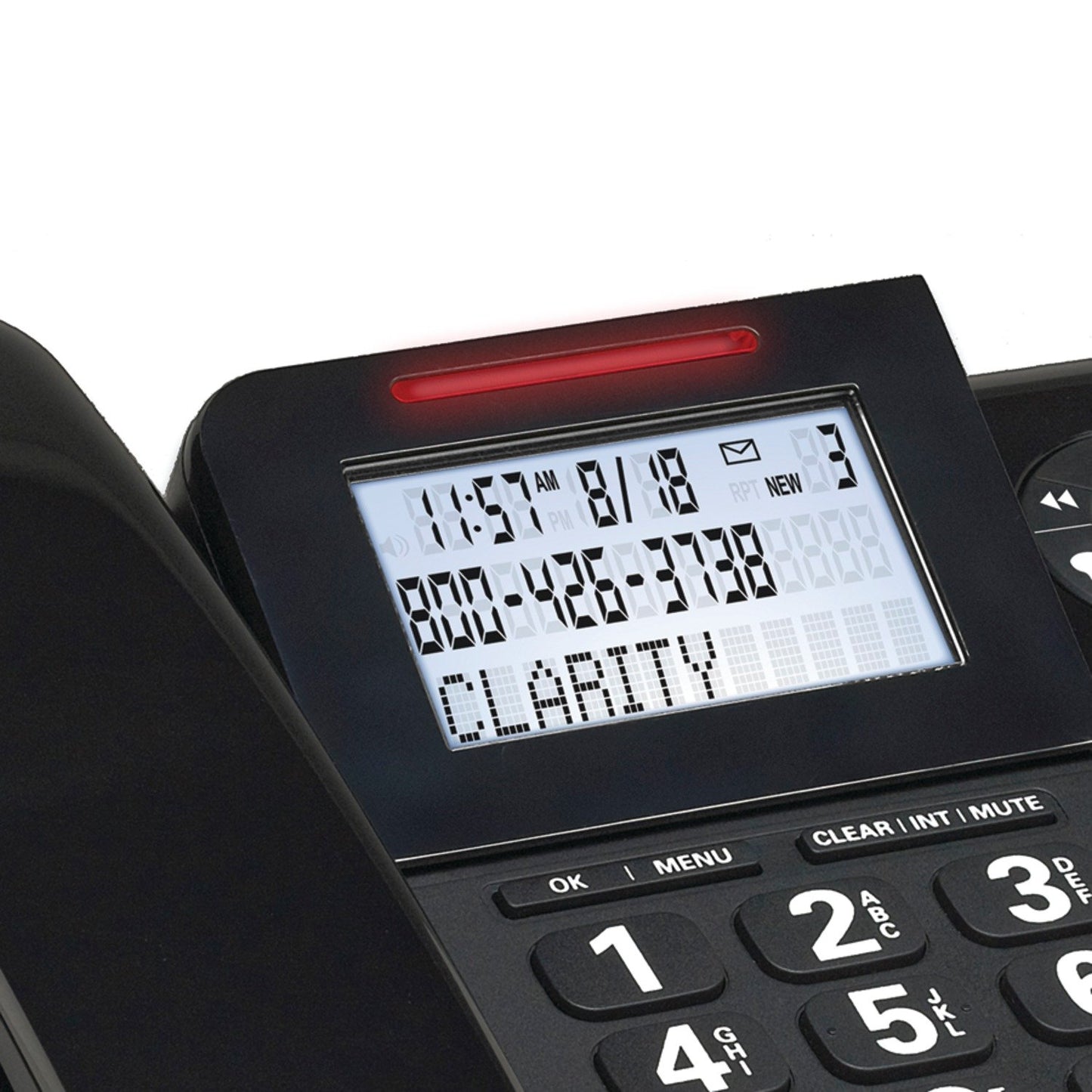 Clarity E814CC Amplified Corded/Cordless Combo with Answering Machine- Bundles, Dual-SIM and Dual keypad