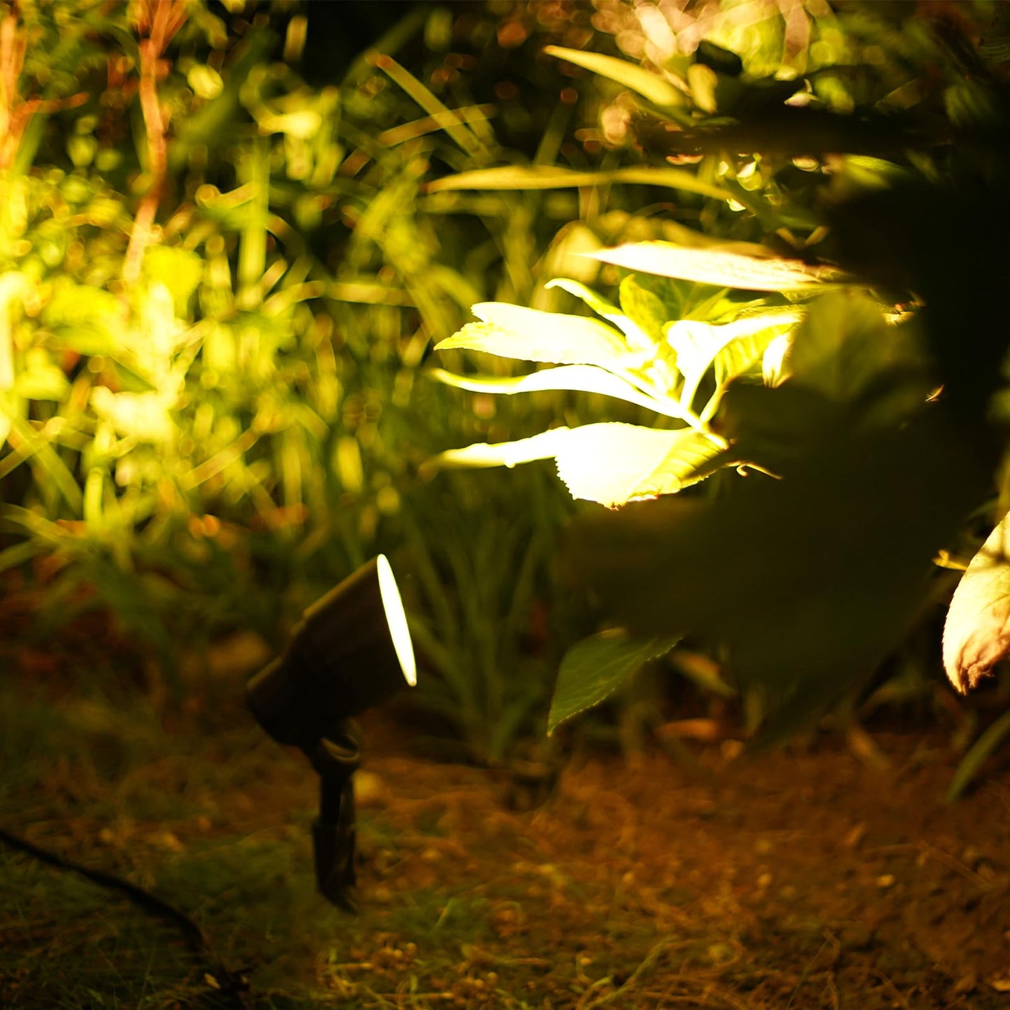 Malibu Low Voltage Landscape Spotlights 20W Halogen Spot Lights 12V AC Outdoor Black Landscape Lighting Kit with Spike Stakes and Connectors 145 Lumen