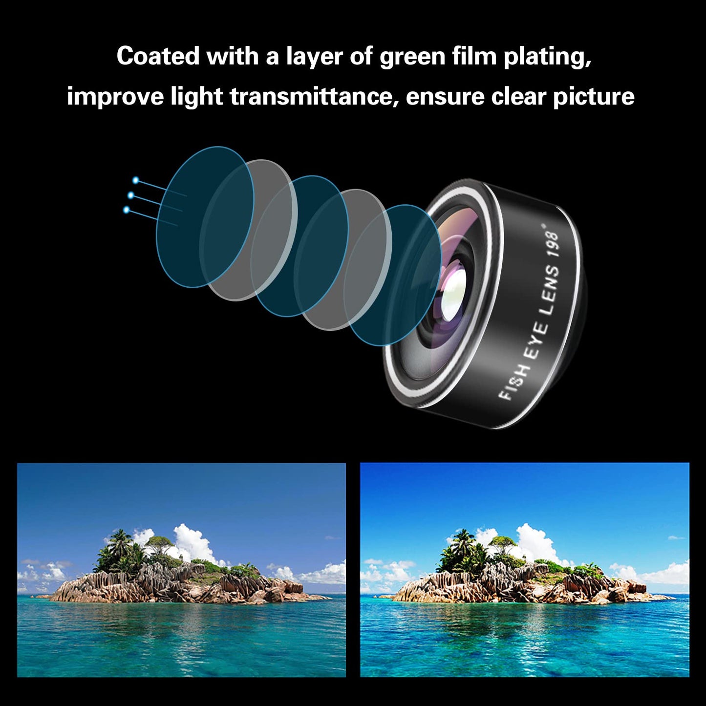 Mocalaca Phone Camera Lens (11 Lenses) Phone Lens Kit, Clip on Fisheye/Macro/Wide Angle Lens Attachment with Travel Case for iPhone 14 13 12 11 Xs X