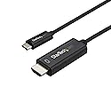 StarTech.com 6ft (2m) USB C to HDMI Cable - 4K 60Hz USB Type C to HDMI 2.0 Video Adapter Cable - Thunderbolt 3 Compatible - Laptop to HDMI