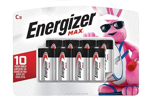 Energizer MAX C Batteries (8 Pack), C Cell Alkaline Batteries