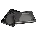 Speaker Grill Covers, 4 x 6 Inches, Black Satin A.B.S. Finish with Metal Mesh, Rectangular Shape, Pair