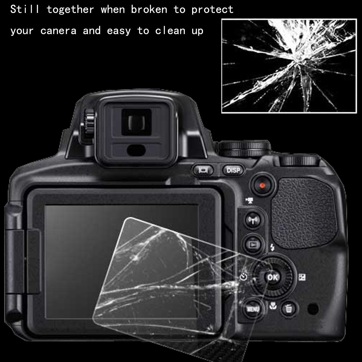 debous Screen Protector Compatible for Nikon Z 50 Z50 DX-format Mirrorless Camera,Anti-scratch Anti-finger Tempered Glass Clera Hard Protective Film