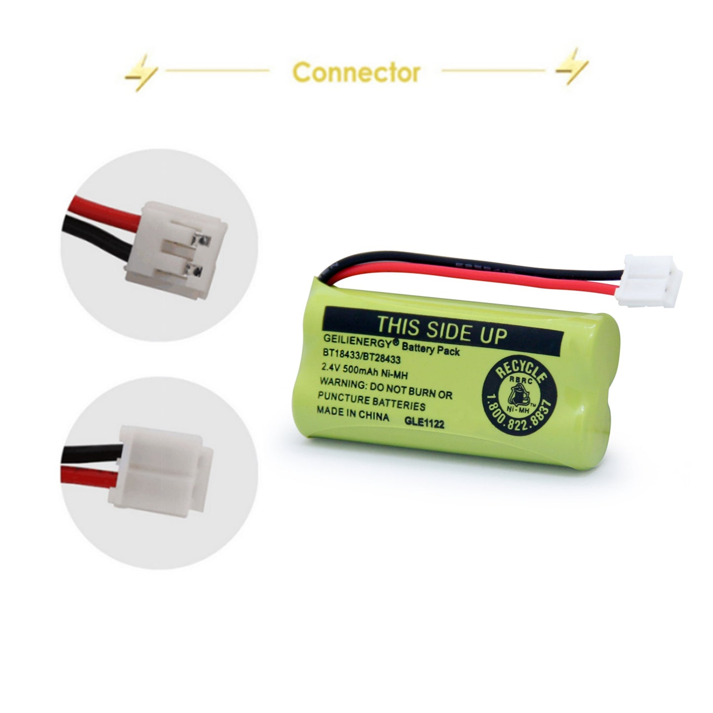 GEILIENERGY BT18433 BT28433 BT184342 BT284342 BT1011 BT-1011 Replacement Battery Compatible with Cordless Phone CS6209 CS6219 CS6229 DS6151