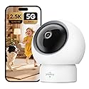 youkey 2.5K Indoor Camera, No Monthly Fees, Pan-Tilt, 360° Dog/Pet Camera for Home Security with Phone App, 5G/2.4G WiFi 6, Human/Pet/Baby Crying